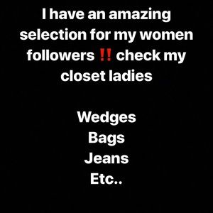 Shoes, bags. Panties bras jeans and shirts!!!